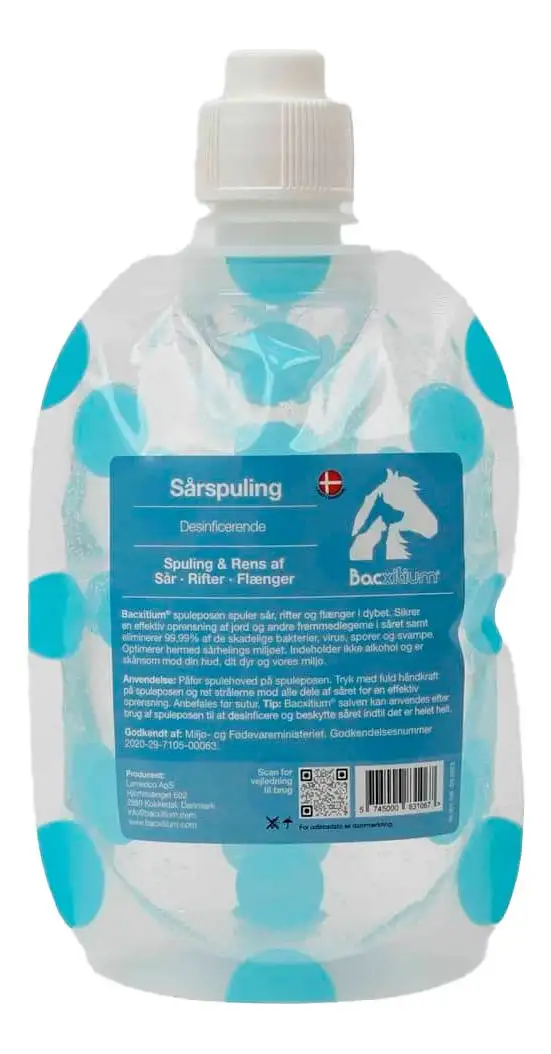 Bacxitium Desinficerende Højtryks Spulepose til sårrens - 300 ml.