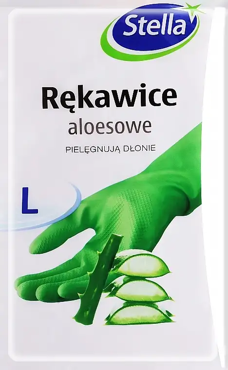Gummihandsker med Aloe Vera, str. L 76715035