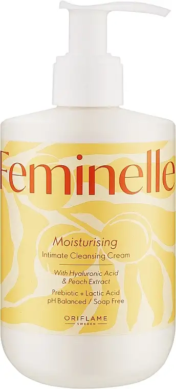 Fugtende intim rensecreme med hyaluronsyre og ferskenekstrakt 22606069