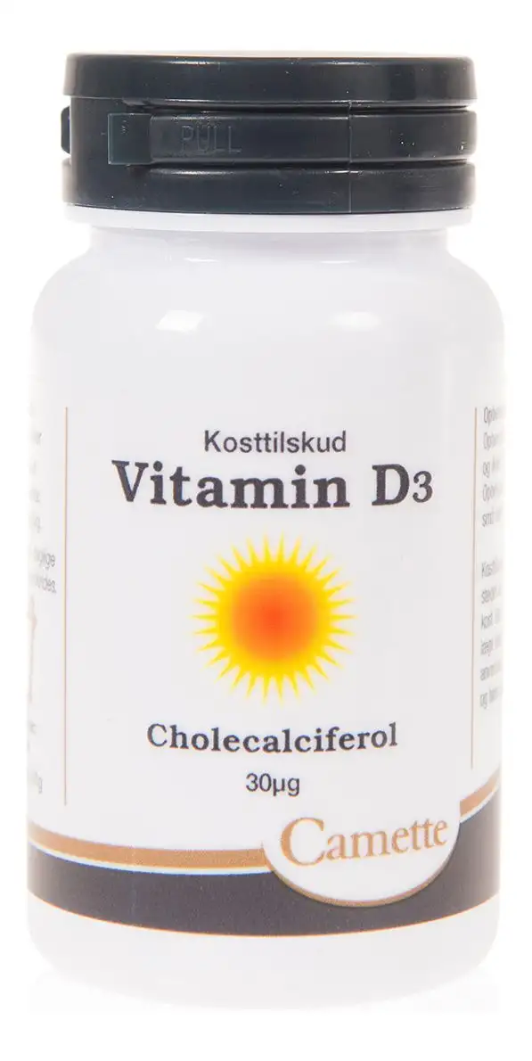 Camette Vitamin D3 30 mcg - 180 tab.