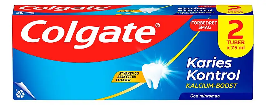 Colgate Karies Kontrol Tandpasta - 2x75 ml