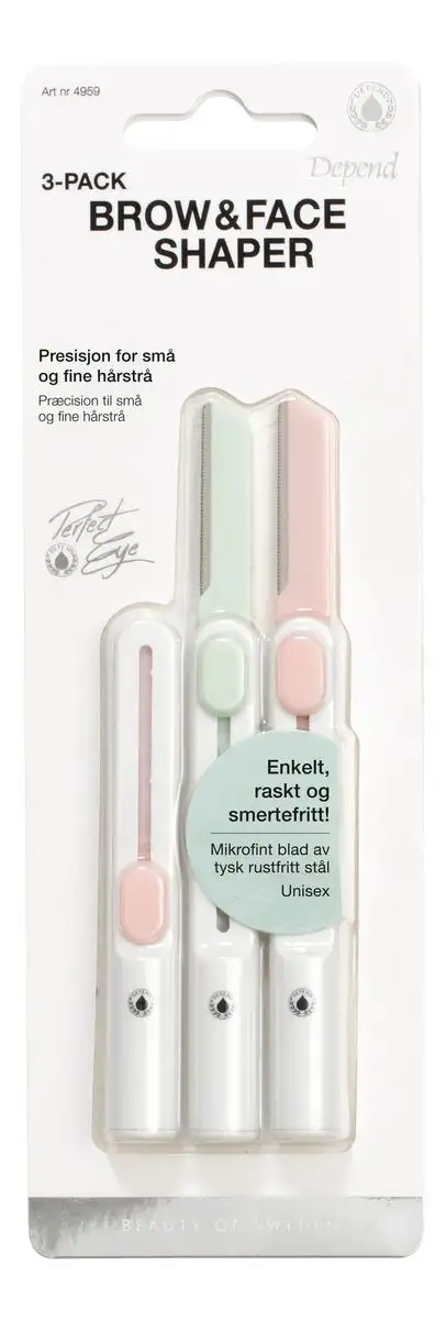 Depend Cosmetic Perfect Eye Brow & Face Shaper Retractable - 3 stk.