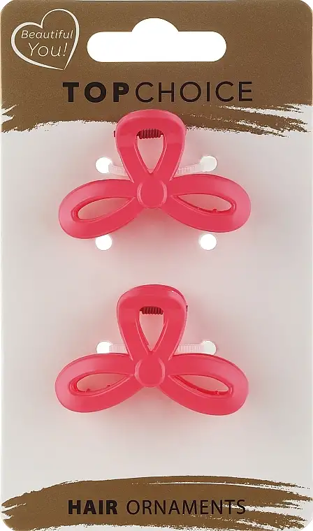 Hårspænder, 21459, 2 stk., skrigende pink 53431223