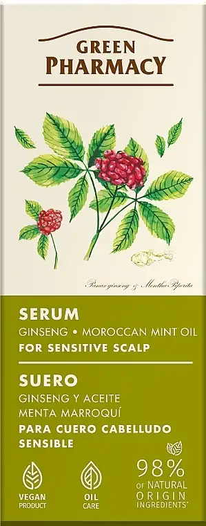 Serum til følsom hovedbund "Ginseng og marokkansk mynteolie" 63911210