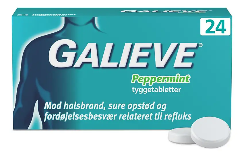Galieve Peppermint tyggetabletter - 24 stk