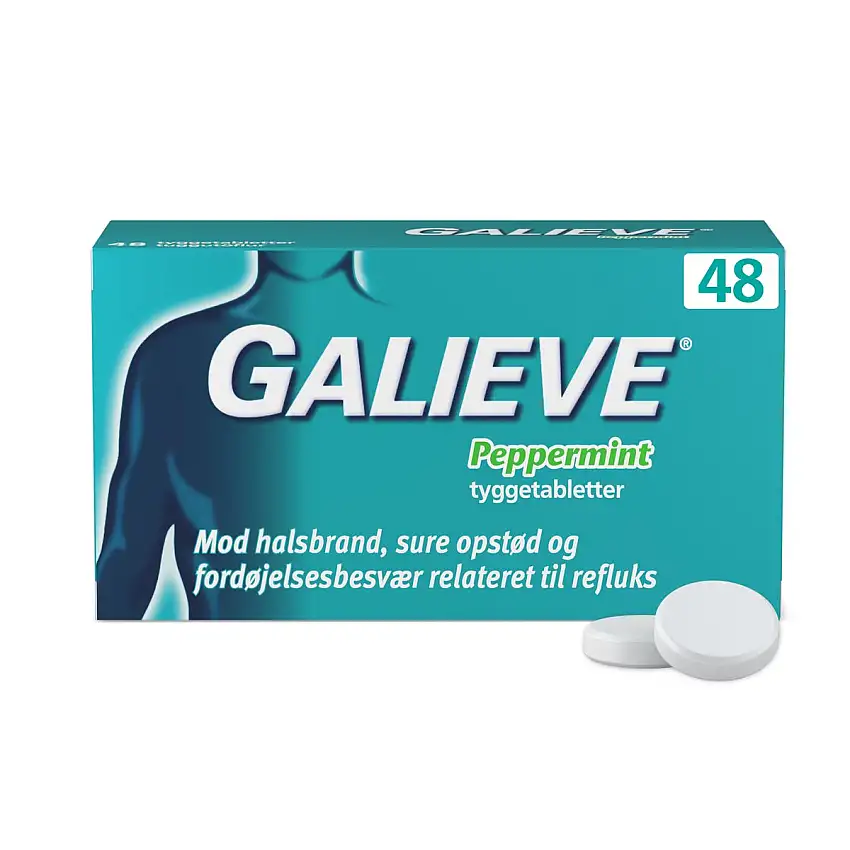 Galieve Peppermint tyggetabletter - 48 stk