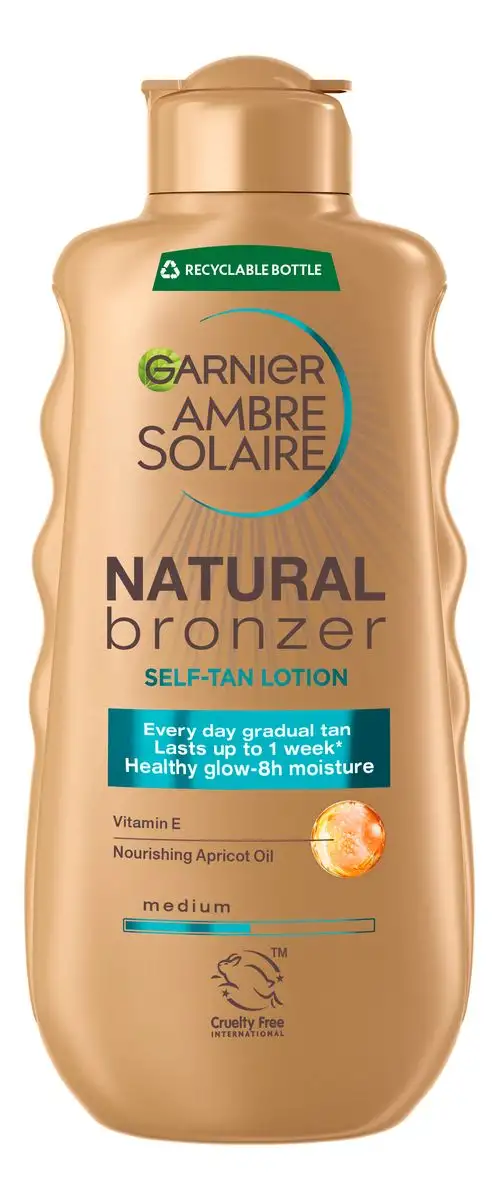 Garnier Ambre Solaire Natural Bronzer Self Tan Lotion - 175 ml.