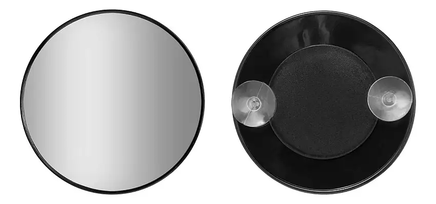 GJ spejl med sugekop sort x10 - 1 stk.