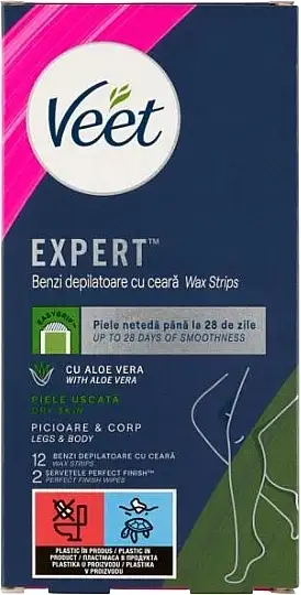 Voksstrimler til depilering med aloe vera 23695668