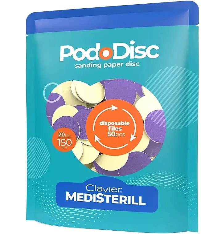 Udskiftelige poleringsskiver til pedicure M 150/20 mm, 50 stk. 94994710