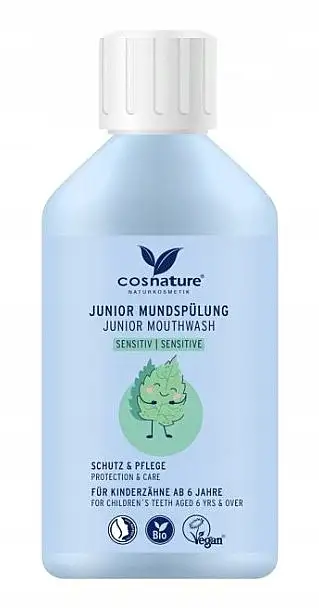 Naturlig mundskyl til børn fra 6 år "Kamille og mynte", til følsomme tænder, med fluor 43201280