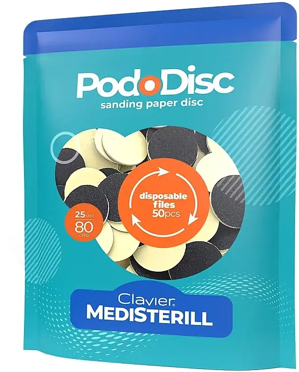 Udskiftelige poleringsskiver til pedicure L 80/25 mm, 50 stk. 75666155