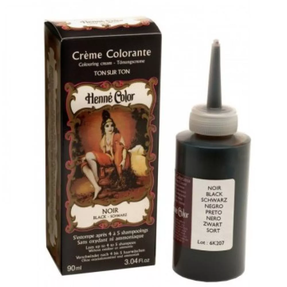 Henné Color Skånsom cremefarve 90ml Sort