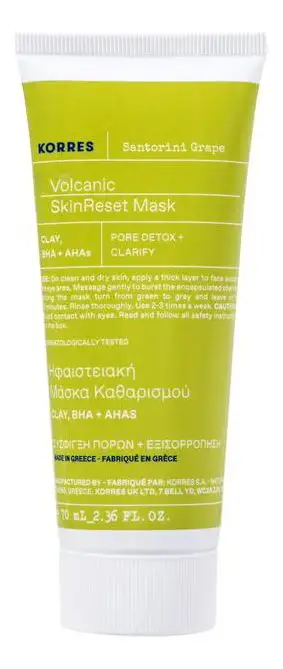 Korres Santorini Grape Volcanic SkinReset Mask - 70 ml.