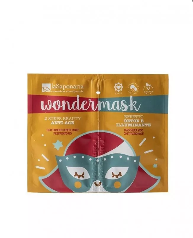 laSaponaria To-faset ansigtsmaske mod aldring Wondermask (8+5 ml)