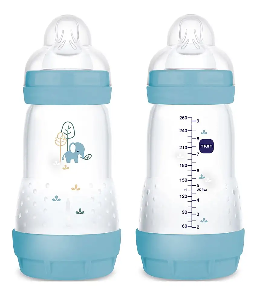 MAM Easy Start Anti-Colic Sutteflaske 260 ml, Blå - 2 stk.