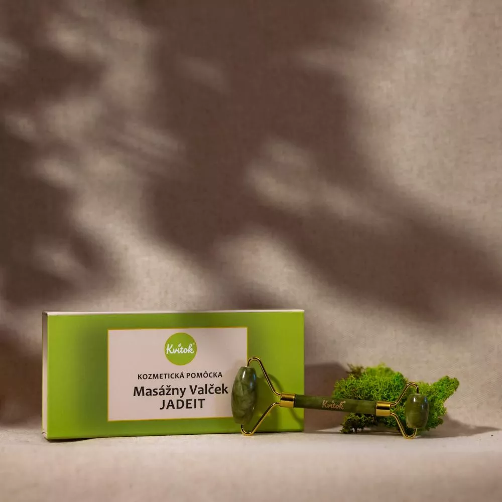 Kvitok Massage Rulle JADEIT (ansigt, hals, dekolletage)