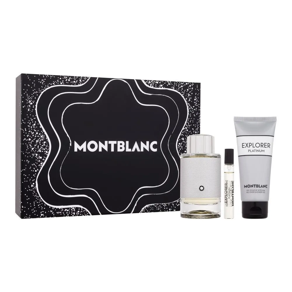 Montblanc Explorer Platinum EDP 100 ml + EDP MINI 7,5 ml + SG til krop og hår 100 ml M