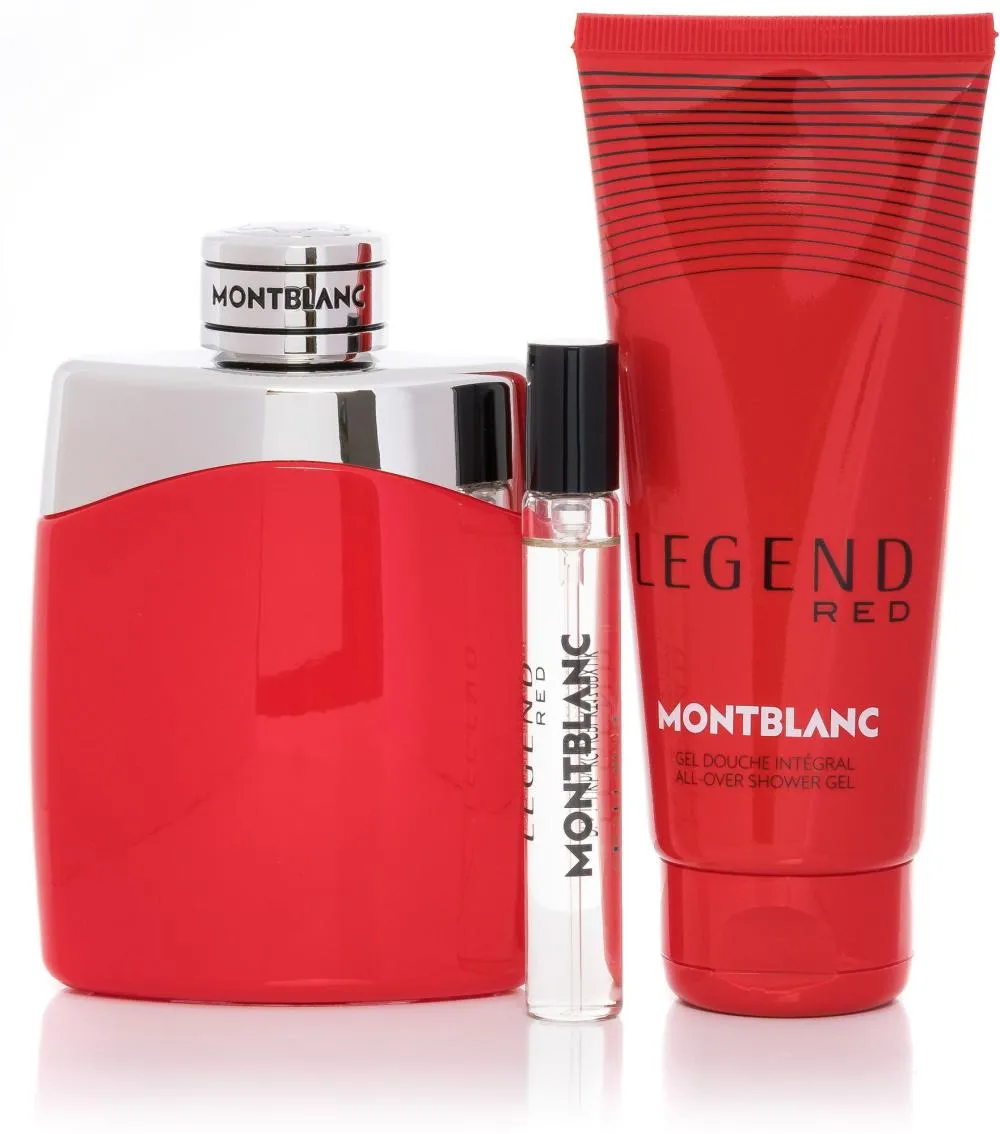 Montblanc Legend Red EDP 100 ml + EDP MINI 7,5 ml + SG til krop og hår 100 ml M