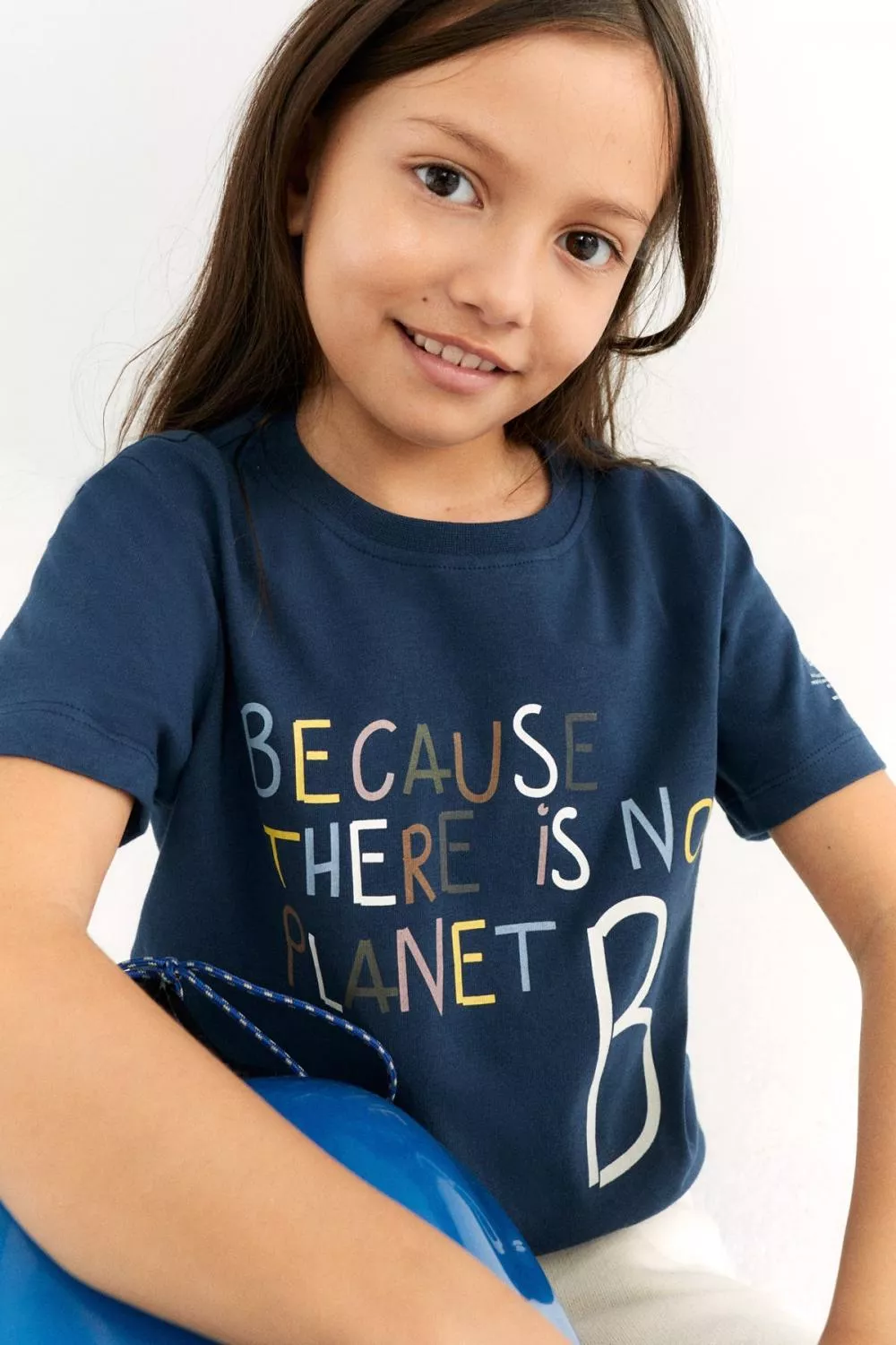 Ecoalf Musgalf T-shirt Girls Blue Indigo