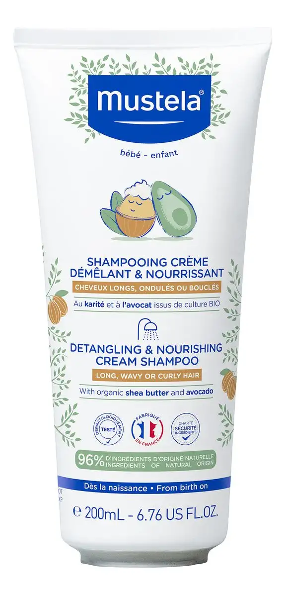 Mustela Detangling & Nourishing Cream Shampoo - 200 ml.