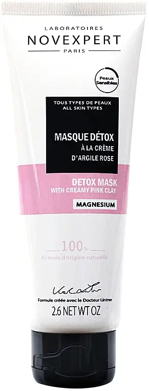 Ansigts-detox-maske med pink ler 66395057
