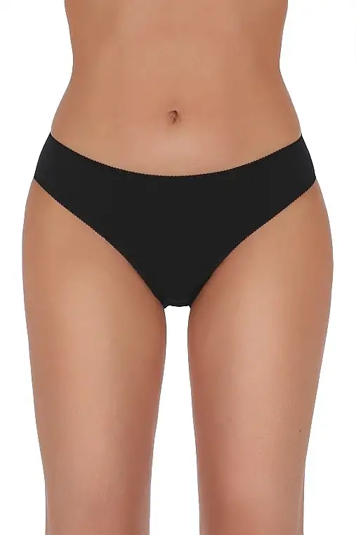 Brasilianske trusser, Basic Panties 002, sort 39577677