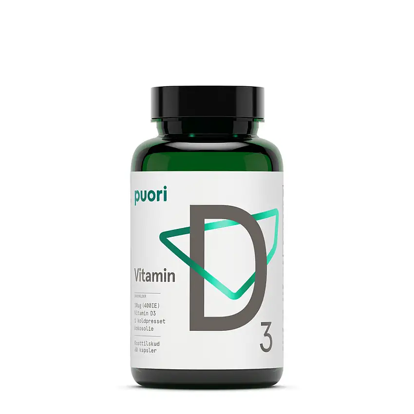 Puori Vitamin D3 10 mcg 60 kaps.