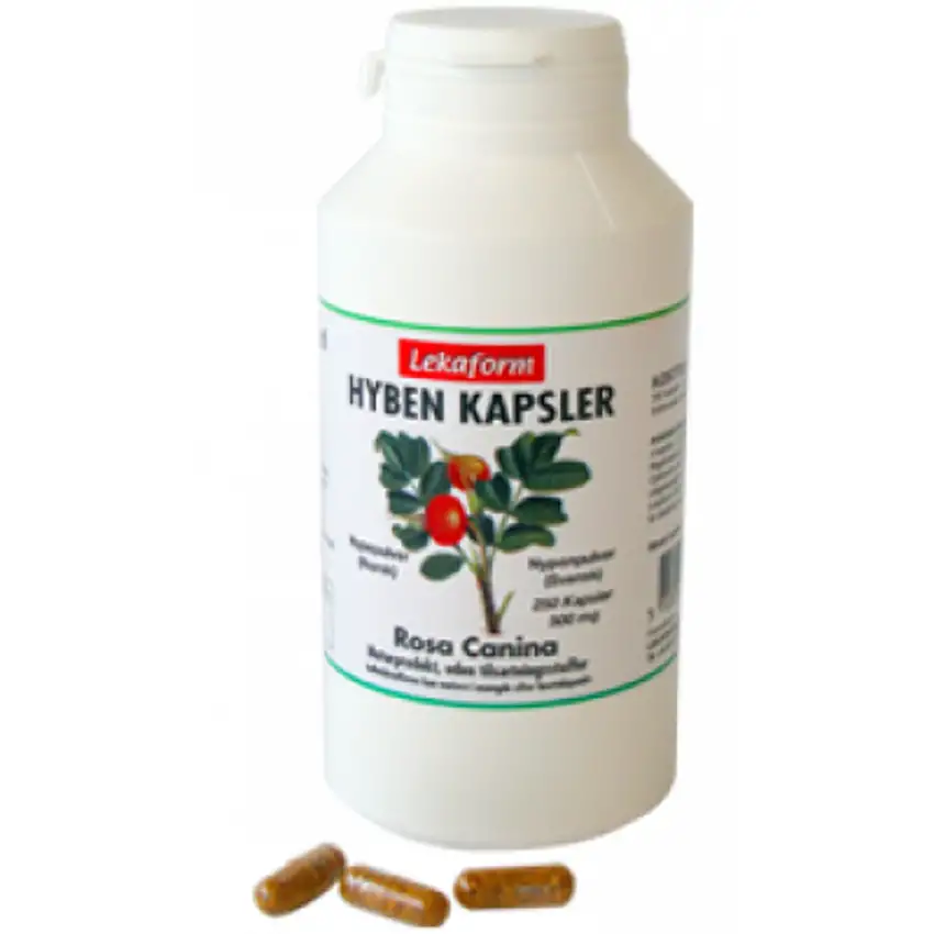 Lekaform Hybenkapsler 250 kaps.