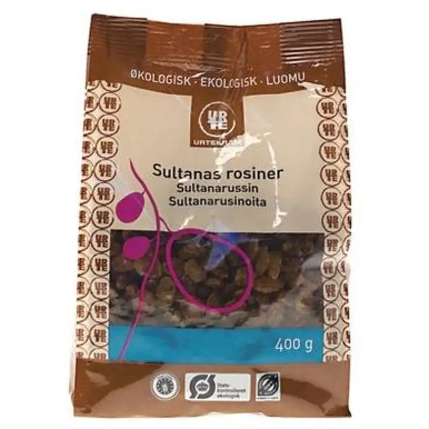 Urtekram Rosiner lyse sultanas Ø 400 g