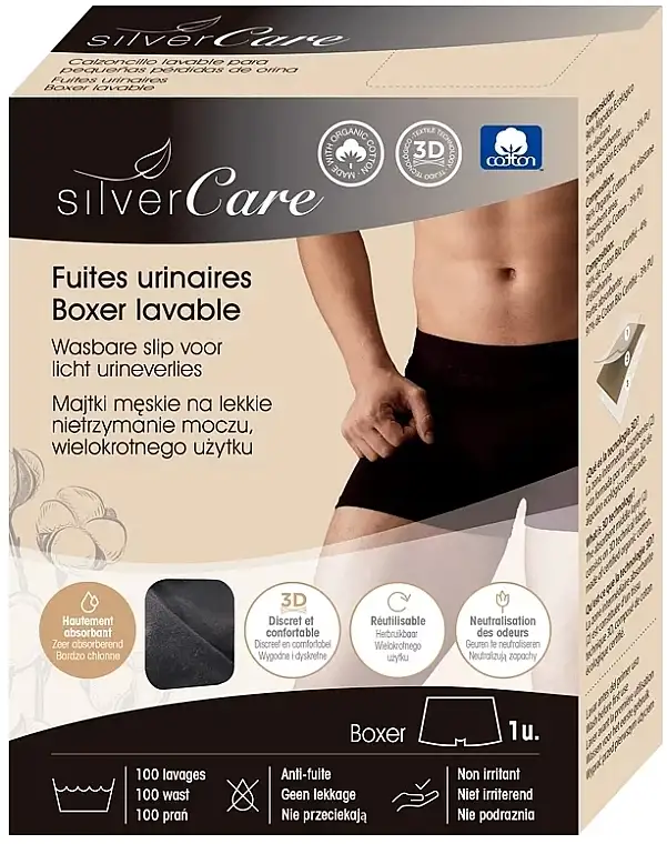 Herre urologiske boksershorts, sorte 95487348