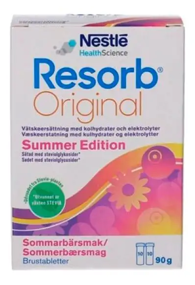 Resorb Original Sommerbær - 2 x 10 brusetabl.