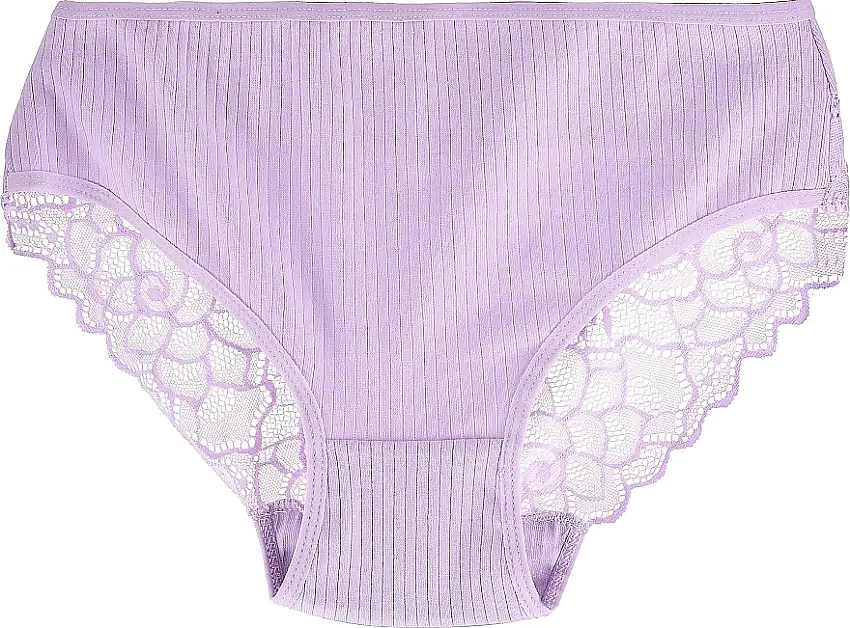 Bikini trusser til kvinder med blonder BDM601-006, lilla 28132380