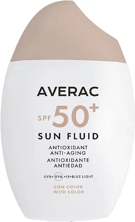 Tonende solbeskyttende ansigtsfluid SPF50+ 46882568