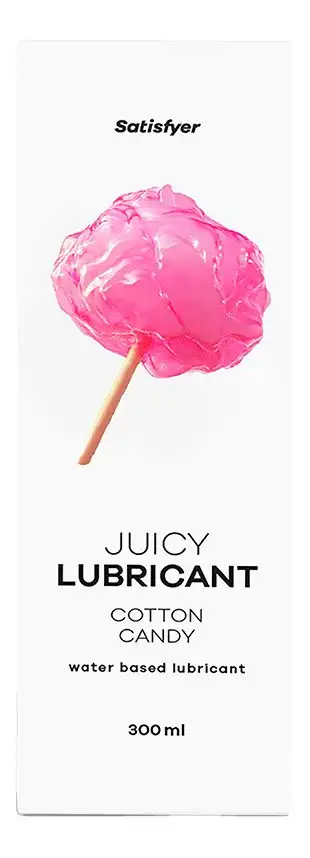 Satisfyer vandbaseret glidecreme, Cotton Candy - 300 ml.