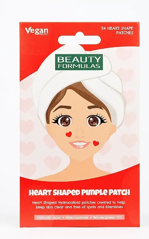 Hydrokolloide hjerteformede plastre til hudfejlkorrektion 67552777