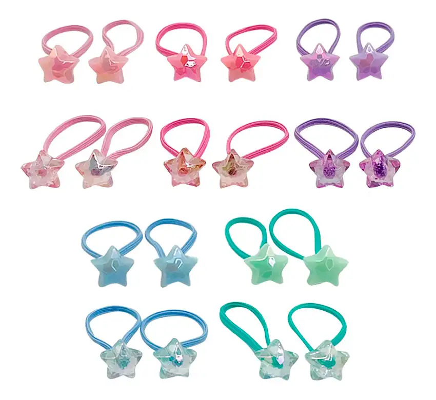 SOHO Akio Hårelastikker Stjerner - 20 stk.