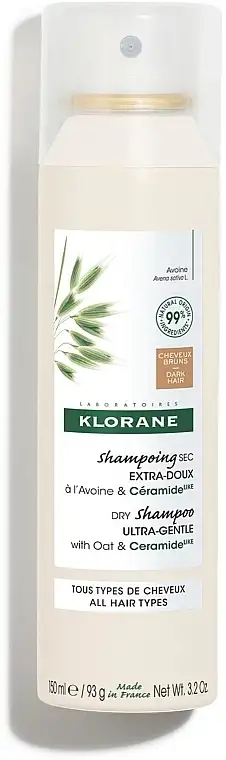 Havregryn & Ceramides tør shampoo til mørkt hår 41188972