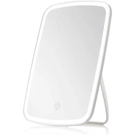 UNIQ Makeup Spejl med justerbart touch LED lys - hvid