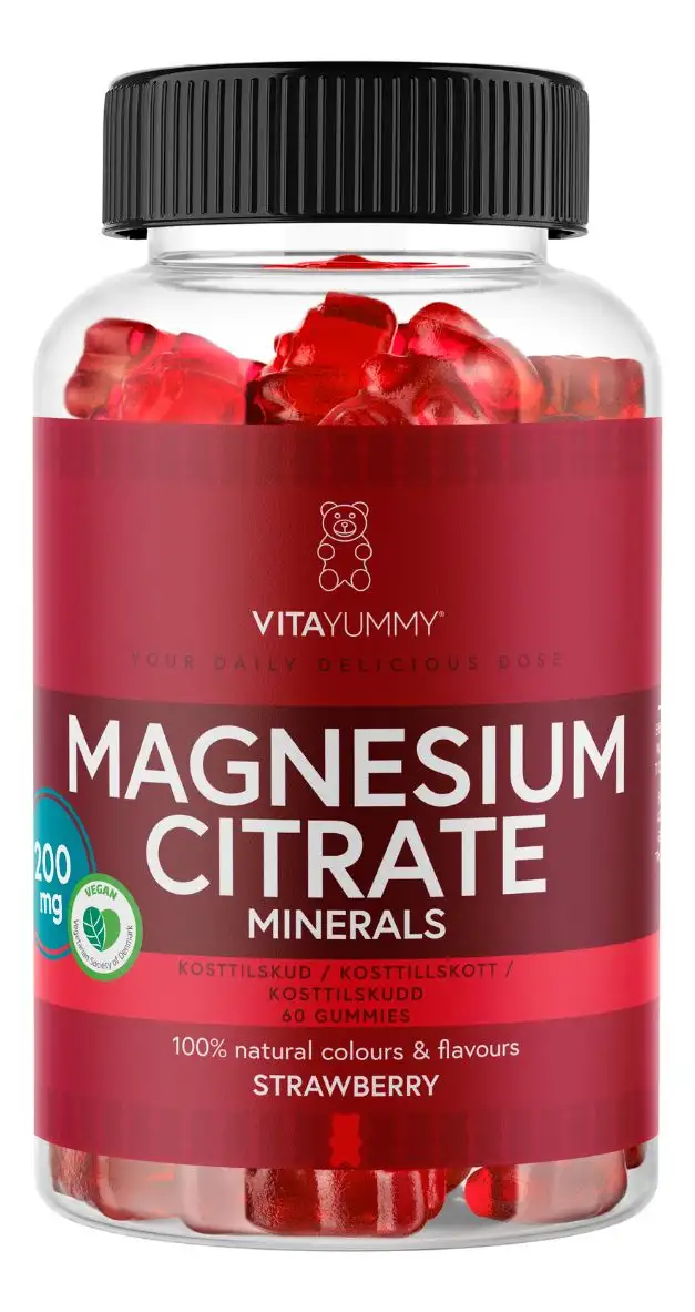 VitaYummy Magnesium Citrate Strawberry - 60 stk.