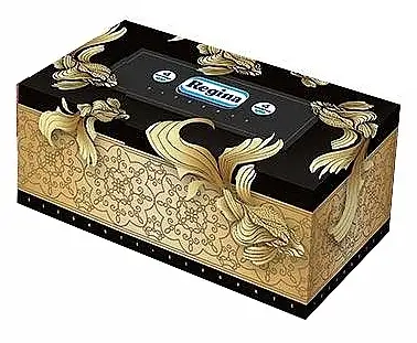 Væv i æske, 4 lag, guldmønster 71491856