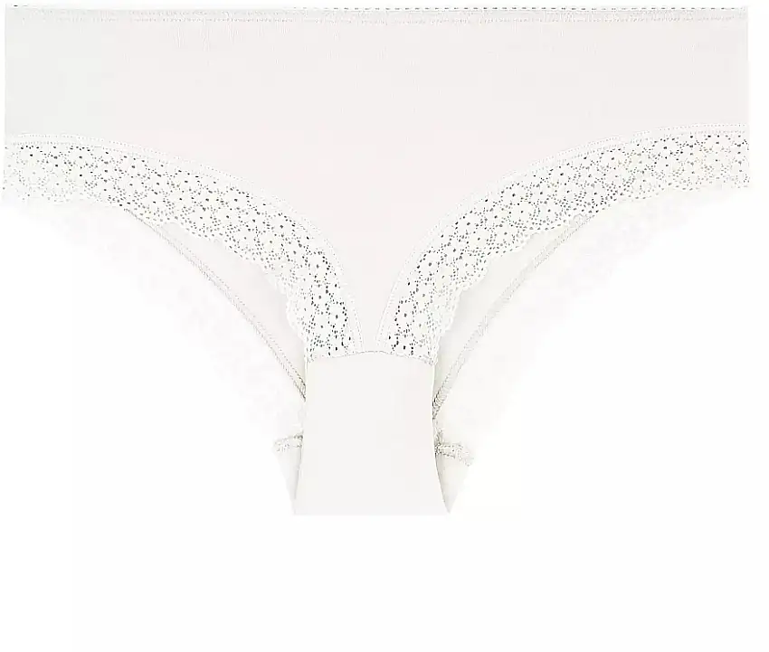 Dame bomuldstrusser med blonde BDM550-014, hvide 82420214