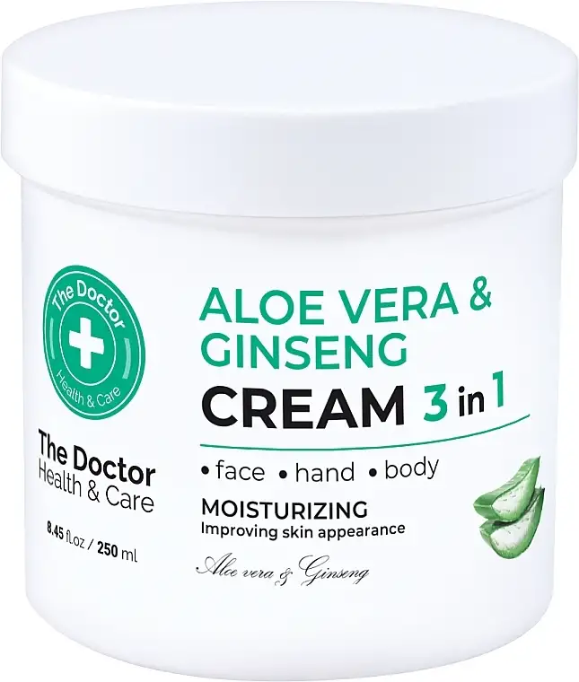 Aloe vera og ginseng creme til ansigt og krop 98972766