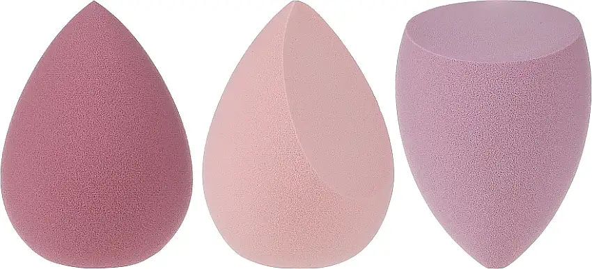 Makeup-svampe i etui, 3 stk, 38440, orange-pink 78034452