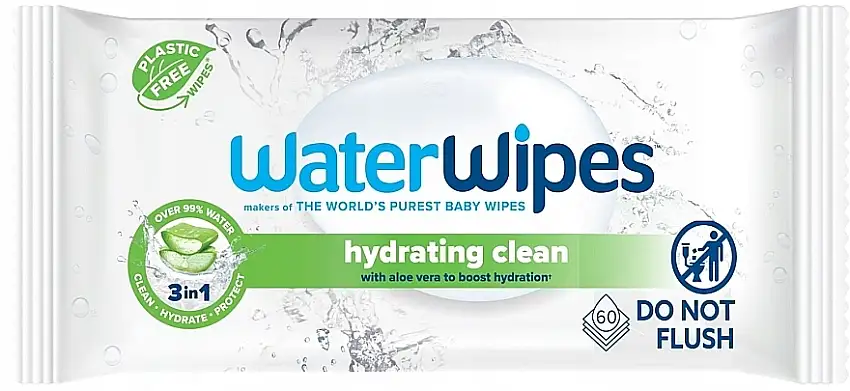 Biodergradable Baby vådservietter, 60 stk. 38934286